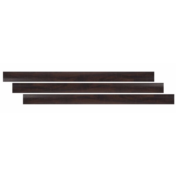 Ackland 0.75 in. T x 94 in. L x 0.63 in. W Midnight Walnut Luxury Vinyl Flooring Trim Quarter Round AKVTVMIWA-QR - main
